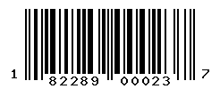 UPC barcode number 182289000237