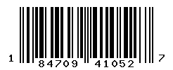 UPC barcode 184709410527