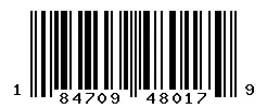 UPC barcode 184709480179