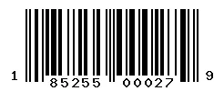 UPC barcode 185255000279