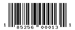 UPC barcode number 185256000131