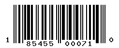 UPC barcode number 185455000710