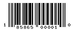 UPC 185865000010 barcode image