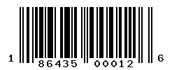 UPC barcode number 186435000126
