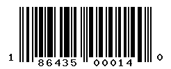 UPC barcode number 186435000140