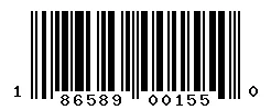 UPC barcode 186589001550