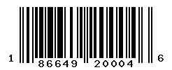 UPC barcode number 186649200046