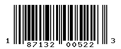 UPC barcode number 187132005223