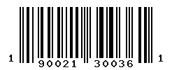 UPC barcode number 190021300361