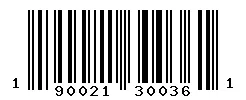 UPC barcode 190021300361