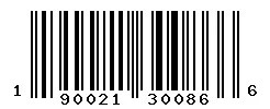 UPC barcode 190021300866