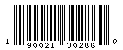 UPC barcode 190021302860