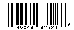 UPC barcode number 190049683248