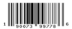 UPC 190073997786 barcode image