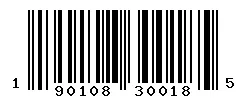 190108300185 barcode