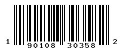 190108303582 barcode
