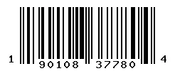 190108377804 barcode