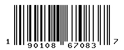 190108670837 barcode