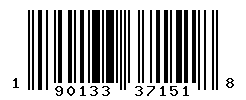 UPC barcode number 190133371518