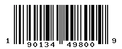 190134498009 barcode