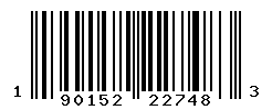 UPC barcode number 190152227483