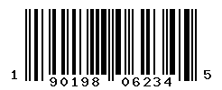 UPC barcode number 190198062345