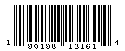 UPC barcode number 190198131614