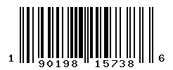 UPC barcode number 190198157386
