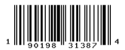 UPC barcode number 190198313874