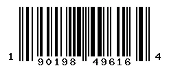 190198496164 barcode