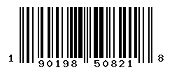 UPC barcode number 190198508218