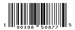 UPC barcode number 190198508775
