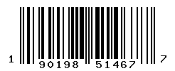 UPC barcode number 190198514677