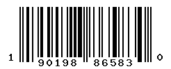 UPC barcode number 190198865830
