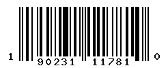 UPC barcode number 190231117810