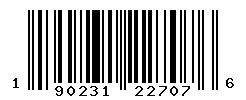 UPC barcode number 190231227076