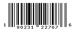 190231227076 barcode