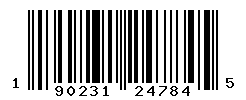 UPC barcode number 190231247845