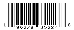 UPC barcode number 190276352276