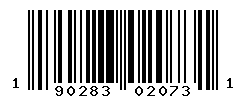 UPC barcode number 190283020731
