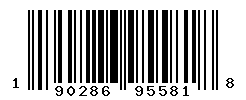 UPC barcode number 190286955818