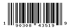 UPC barcode number 190308435199