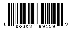 UPC barcode number 190308891599