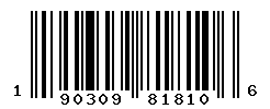 UPC barcode number 190309818106