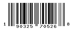 UPC barcode number 190325705268