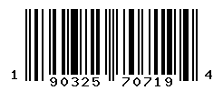 UPC barcode number 190325707194