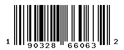 UPC barcode number 190328660632