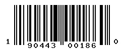 UPC barcode 190443001860