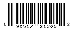 UPC barcode number 190517213052