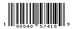 UPC barcode number 190540574199
